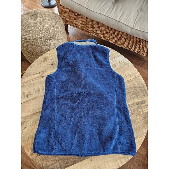 L.L Bean High Pile Fleece Vest Women’s Size XS Blue Outdoors Hiking Pockets - Picture 8 of 12